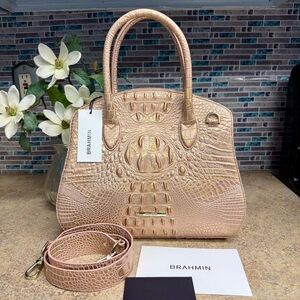 NWT Brahmin Rosetta Rose Gold purse